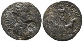 Irenopolis-Neronias Valerianus I (253-260 AD). AE Anazarbos, Cilicia, Year 203 (=254/255 AD). Obv. AYT K Π ΛI OYAΛEPIANOC CEB, Laureate and cuirassed ...