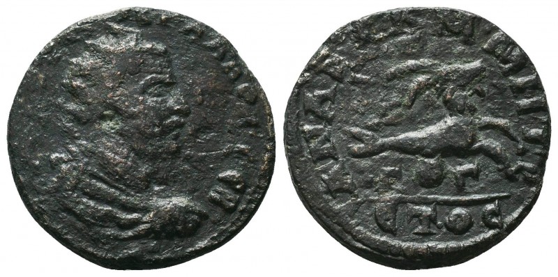 CILICIA, Anazarbus. Valerian I. AD 253-260. Æ Triassarion. Dated CY 272 (AD 253/...