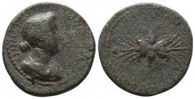 CILICIA, Diocaesarea. Faustina Junior. Augusta, AD 147-175. Æ Draped bust right / Winged thunderbolt. SNG France 875

Condition: Very Fine


Weight: 1...