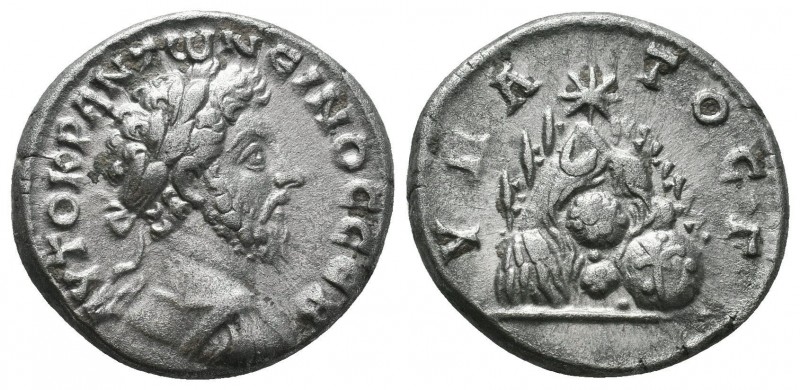 Cappadocia. Caesarea. Marcus Aurelius AD 161-180. Didrachm AR AYTOKΡ ANTωNEINOC ...