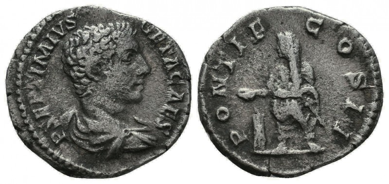 GETA (209-211). Denarius. Rome.

Condition: Very Fine


Weight: 3,2 gram
Diamete...