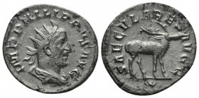 Philippus I. (244-249 AD). AR Antoninianus

Condition: Very Fine


Weight: 2,7 gram
Diameter: 20,3 mm