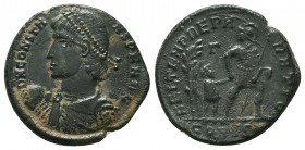 Constans - Soldier and Captive Maiorina. 348-349 AD. 

Condition: Very Fine


Weight: 3,9 gram
Diameter: 19,9 mm