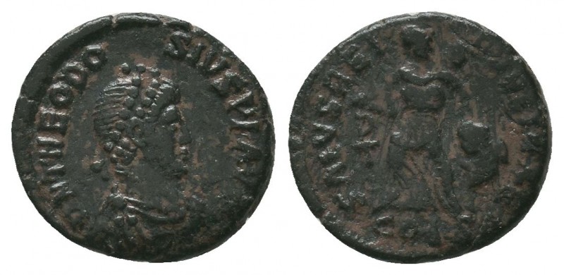 Theodosius I, 379-395. AE

Condition: Very Fine


Weight: 1,1 gram
Diameter: 12,...