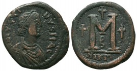 Byzantine Empire, Justinian I (527-565) AE follis

Condition: Very Fine


Weight: 10,2 gram
Diameter: 29,2 mm