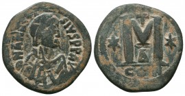 Byzantine Empire, Justinian I (527-565) AE follis

Condition: Very Fine


Weight: 18,4 gram
Diameter: 33,7 mm