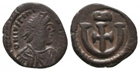 Byzantine Empire, Justinian I (527-565) AE follis

Condition: Very Fine


Weight: 1,9 gram
Diameter: 15,3 mm