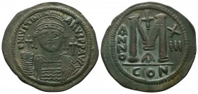 Byzantine Empire, Justinian I (527-565) AE follis

Condition: Very Fine


Weight: 23,4 gram
Diameter: 42,3 mm