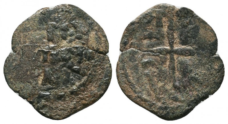 CRUSADERS. Tancred Principality of Antioch, 1104-1112 AD. AE Follis 

Condition:...