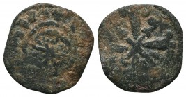 CRUSADERS. Anonymous, 1104-1112 AD. AE Follis 

Condition: Very Fine


Weight: 1,1 gram
Diameter: 16,1 mm