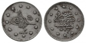 OTTOMAN, AR 2 Qurush.Mehmed V.Qostantiniye mint.1327 AH.

Condition: Very Fine

Weight: 1,2 gram
Diameter: 14,8 mm