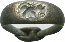 Ancienr Roman Seal Ring with Athena Bust on Bezel ! Circa 1st - 3rd C. AD.

Condition: Very Fine


Weight: 2,5 gram
Diameter: 20,2 mm