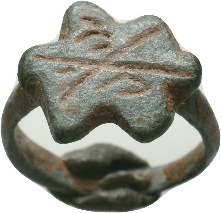 Ancienr Roman Ring with X on Bezel which represents X. Legion ! Circa 1st - 3rd ...