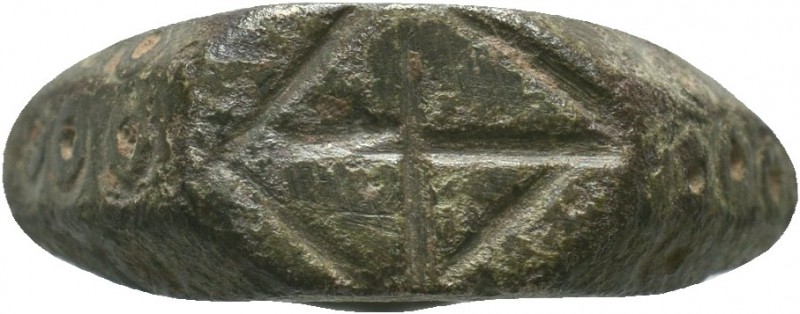 Crusaders Bronze ring with a cross on bezel ,

Condition: Very Fine


Weight: 5,...