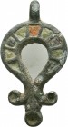 Ancient Glass inlid Bronze Pendant ,

Condition: Very Fine


Weight: 15,8 gram
Diameter: 38,9 mm