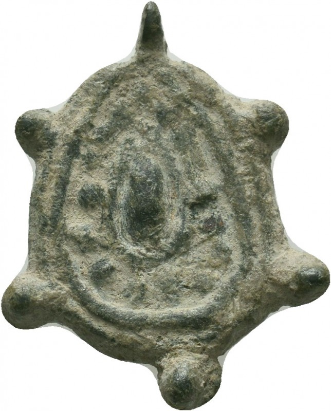 Ancient Bronze Pendant ,

Condition: Very Fine


Weight: 3,0 gram
Diameter: 23,7...