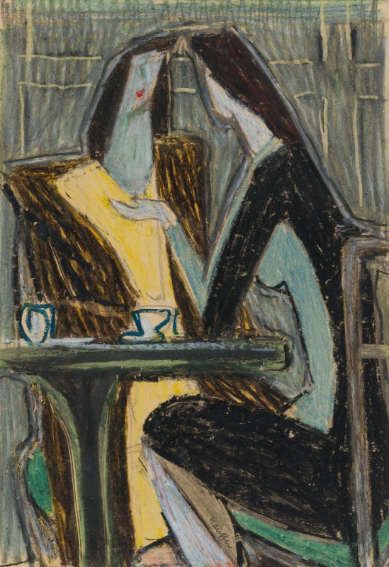 Stauffer, Fred (Schweiz, 1892-1980) Zwei Frauen im Café O.J. 

 Stauffer, Fred...