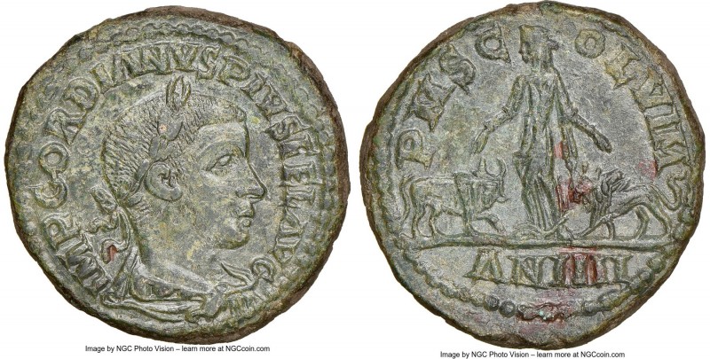 MOESIA SUPERIOR. Viminacium. Gordian III (AD 238-244). AE (29mm, 22.10 gm, 1h). ...