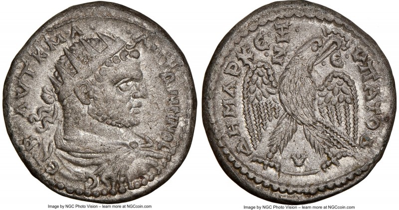 COMMAGENE. Zeugma. Caracalla (AD 198-217). BI tetradrachm (26mm, 12.86 gm, 1h). ...