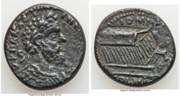 SYRIA. Heliopolis. Septimius Severus (AD 193-211). AE (26mm, 14.75 gm, 1h). VF. SEVER AVG-IMP L SEPTI, laureate, cuirassed bust of Septimius Severus r...