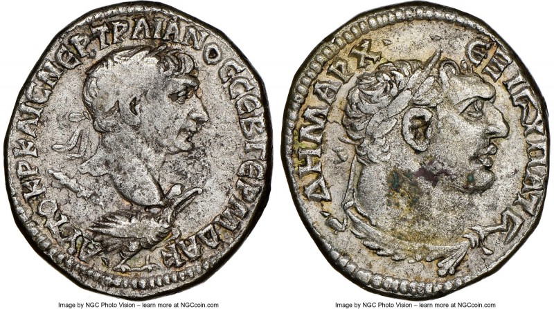 PHOENICIA. Tyre. Trajan (AD 98-117). AR tetradrachm (26mm, 14.34 gm, 6h). NGC Ch...
