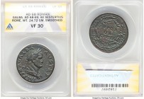 Galba (AD 68-69). AE sestertius (34mm, 24.72 gm, 7h). ANACS VF30, smoothed. Rome, ca. June-August AD 68. IMP SER GALBA-AVG TR P, laureate, draped bust...