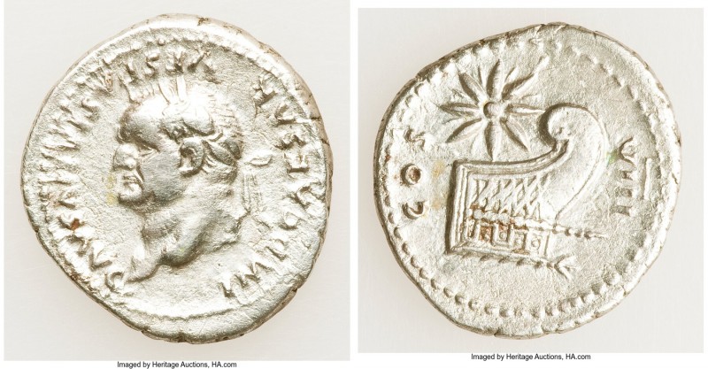 Vespasian (AD 69-79). AR denarius (19mm, 3.06 gm, 5h). About VF, brushed. Rome, ...