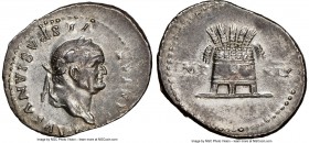 Vespasian (AD 69-79). AR denarius (20mm, 3.25 gm, 6h). NGC XF, brushed. Rome, AD 78-79 AD. CAESAR-VESPASIANVS AVG, laureate head of Vespasian right / ...
