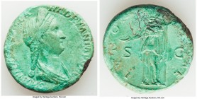 Sabina (AD 128-136/7). AE sestertius (30mm, 18.92 gm, 6h). Choice VF, edge chips. Rome, ca. AD 128-134. SABINA AVGVSTA-HADRIANI AVG P P, draped bust o...