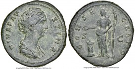 Diva Faustina Senior (AD 138-140/1). AE sestertius (34mm, 31.50 gm, 6h). NGC Choice VF, smoothing. Rome, ca. AD 141-146. DIVA FAV-STINA, draped bust o...