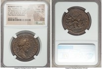 Marcus Aurelius, as Augustus (AD 161-180). AE sestertius (32mm, 27.36 gm, 6h). NGC VF 4/5 - 3/5. Rome, December AD 176-autumn AD 177. M ANTONINVS AVG ...