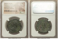 Diva Faustina Junior (AD 147-175/6). AE sestertius (32mm, 26.95 gm, 12h). NGC Choice XF 4/5 - 3/5, smoothing. Rome, AD 175-176. DIVA FAV-STINA PIA, dr...