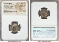 Caracalla, as Augustus (AD 198-217). AR denarius (19mm, 3.48 gm, 7h). NGC AU 5/5 - 4/5. Rome, AD 210. ANTONINVS PIVS-AVG BRIT, laureate head of Caraca...