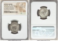 Caracalla, as Augustus (AD 198-217). AR antoninianus (22mm, 5.12 gm, 7h). NGC XF 4/5 - 3/5. Rome, AD 215. ANTONINVS PIVS AVG GERM, radiate, draped and...