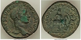 Severus Alexander (AD 222-235). AE sestertius (29mm, 14.77 gm, 11h). VF. Rome, AD 222-231. IMP SEV ALE-XANDER AVG, laureate bust of Severus Alexander ...