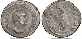 Balbinus (April-July AD 238). AR denarius (21mm, 3.22 gm, 1h). NGC Choice XF 4/5 - 4/5, Fine Style. Rome. IMP C D CAEL BALBINVS AVG, laureate, draped ...