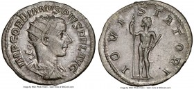 Gordian III (AD 238-244). AR antoninianus (22mm, 4.37 gm, 7h). NGC Choice AU. Rome, AD 241-243. IMP GORDIANVS PIVS FEL AVG, radiate, draped and cuiras...