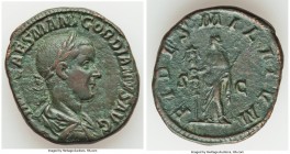 Gordian III (AD 238-244). AE sestertius (31mm, 18.68 gm, 12h). VF. Rome, end of July AD 238-end of July AD 239. IMP CAES M ANT GORDIANVS AVG, laureate...