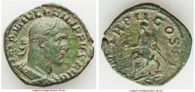 Philip I (AD 244-249). AE sestertius (30mm, 15.00 gm, 12h). VF. Rome, AD 245. IMP M IVL PHILIPPVS AVG, laureate, draped and cuirassed bust of Philip I...
