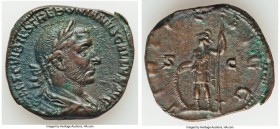 Trebonianus Gallus (AD 251-253). AE sestertius (31mm, 16.51 gm, 6h). Choice VF. Rome, AD 251-252. IMP CAES C VIBIVS TREBONIANVS GALLVS AVG, laureate, ...