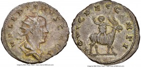 Valerian II, as Caesar (AD 256-258). BI antoninianus (22mm, 3.72 gm, 11h). NGC AU. Cologne, AD 257-258. VALERIANVS CAES, radiate and draped bust of Va...