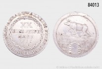 Anhalt-Bernburg, Alexius Friedrich Christian (1796-1834) Gulden (1/2 Konventionstaler) 1806, 13,96 g, 32 mm, AKS 3, J. 50, minimaler Randfehler, fast ...