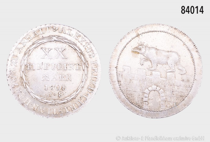 Anhalt-Bernburg, Alexius Friedrich Christian (1796-1834) Gulden (1/2 Konventions...