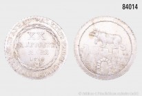 Anhalt-Bernburg, Alexius Friedrich Christian (1796-1834) Gulden (1/2 Konventionstaler) 1808, 13,85 g, 32 mm, AKS 3, J. 50, vorzüglich, ex Münz Zentrum...
