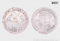Braunschweig-Lüneburg, Georg Wilhelm (1665-1705), 2/3 Taler JJJ, Celle, 15,53 g, 35 mm, Welter 1589, Dav. 366, Patina, Randfehler, sehr schön.