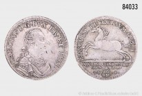 Braunschweig-Wolfenbüttel, Karl I. (1735-1780), 2/3 Taler 1766 I.D.B, 13,96 g, 35 mm, Welter 2733, seltener Jahrgang, minimal justiert, schöne Patina,...