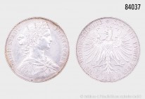 Frankfurt am Main, Vereinstaler 1860, 18,46 g, 33 mm, AKS 10, Thun 144, Kleiner Randfehler und Kratzer, sehr schön.