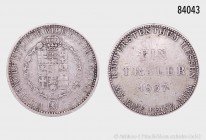 Hessen-Kassel, Wilhelm II. (1831-1847), Taler 1837, 21,96 g, 35 mm, AKS 46, J. 32, fast sehr schön/sehr schön.