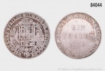 Hessen-Kassel, Wilhelm II. (1831-1847), Taler 1842, 22,04 g, 35 mm, AKS 46, J. 32, Patina, sehr schön, erworben bei Hanseatische Münzenhandlung Bremen...