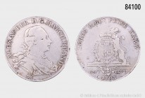Brandenburg-Bayreuth, Alexander (1757-1791), Konventionstaler 1783 EP, 27,74 g, 40 mm, Schön 145, Sl. Wilmersdörffer 1111/1112, Davenport 2025, kleine...